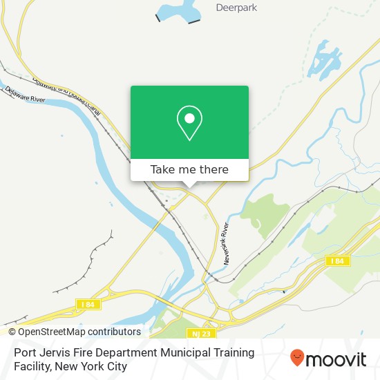 Mapa de Port Jervis Fire Department Municipal Training Facility