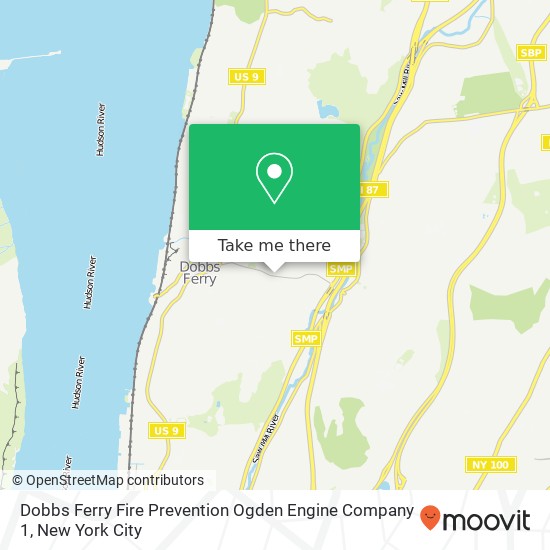 Mapa de Dobbs Ferry Fire Prevention Ogden Engine Company 1