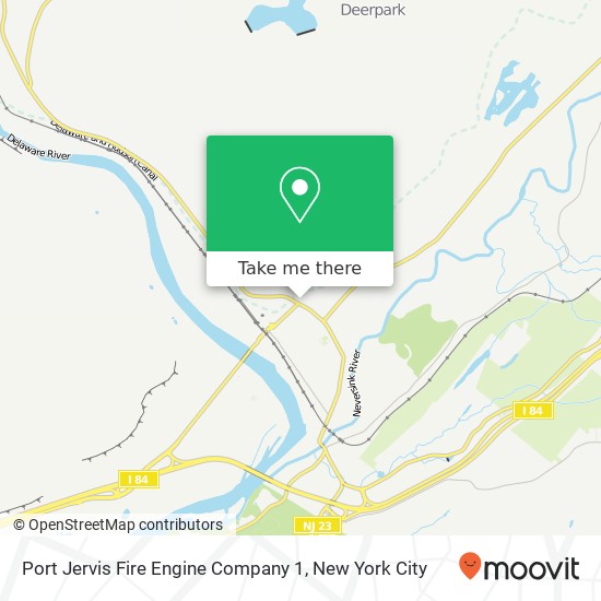 Port Jervis Fire Engine Company 1 map