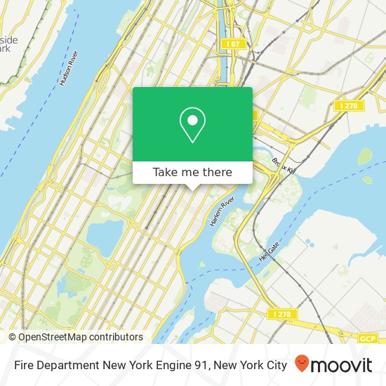 Fire Department New York Engine 91 map