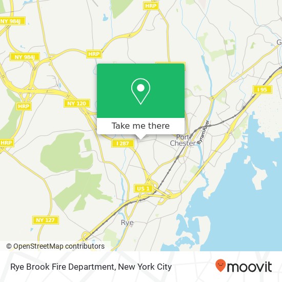 Rye Brook Fire Department map