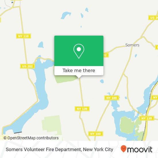 Somers Volunteer Fire Department map