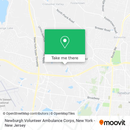 Newburgh Volunteer Ambulance Corps map