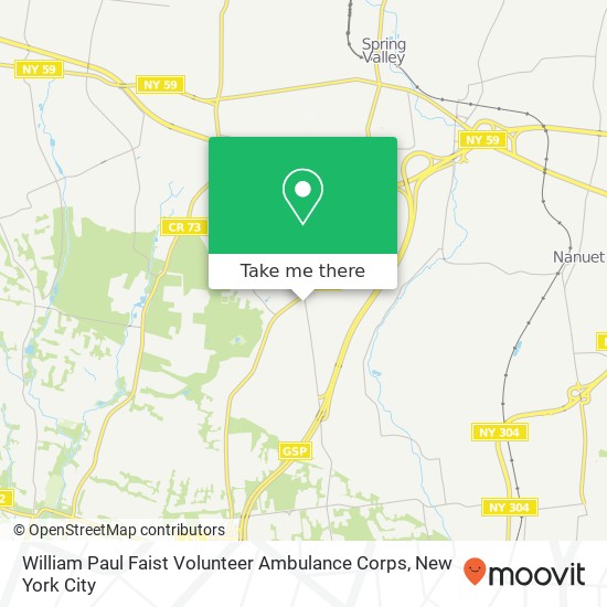 Mapa de William Paul Faist Volunteer Ambulance Corps