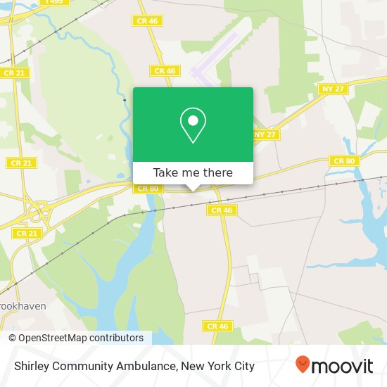 Shirley Community Ambulance map