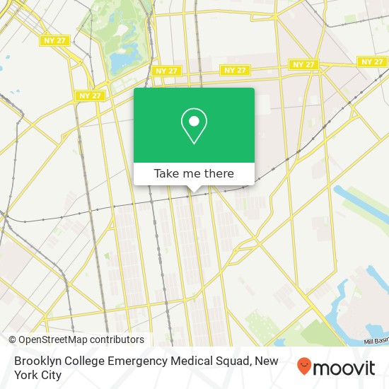 Mapa de Brooklyn College Emergency Medical Squad