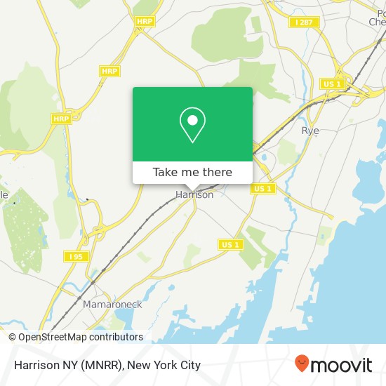 Harrison NY (MNRR) map
