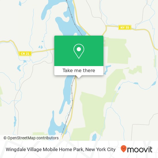 Wingdale Village Mobile Home Park map