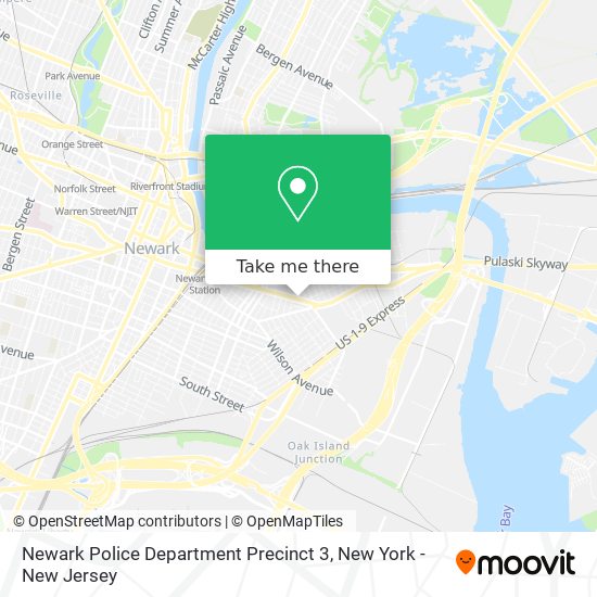 Newark Police Department Precinct 3 map