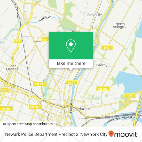 Mapa de Newark Police Department Precinct 2