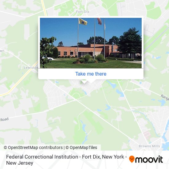 Federal Correctional Institution - Fort Dix map