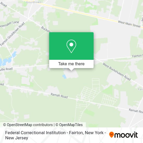 Federal Correctional Institution - Fairton map