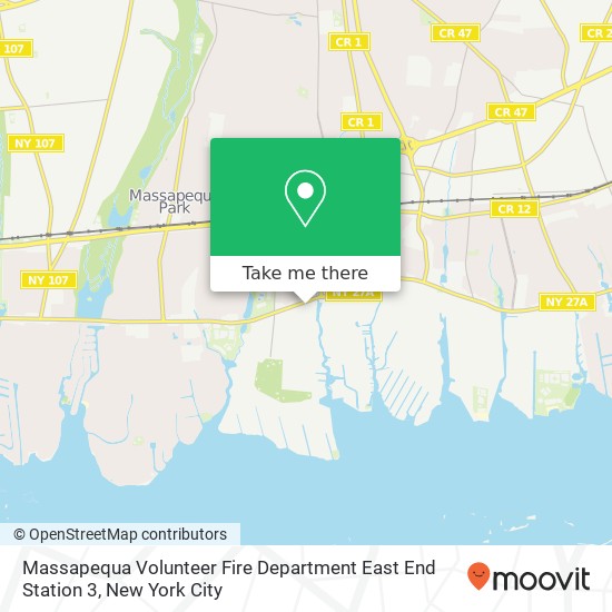 Massapequa Volunteer Fire Department East End Station 3 map