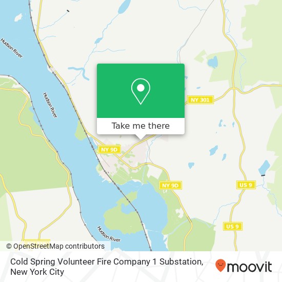 Cold Spring Volunteer Fire Company 1 Substation map