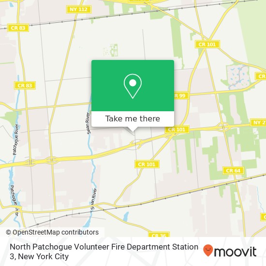 Mapa de North Patchogue Volunteer Fire Department Station 3