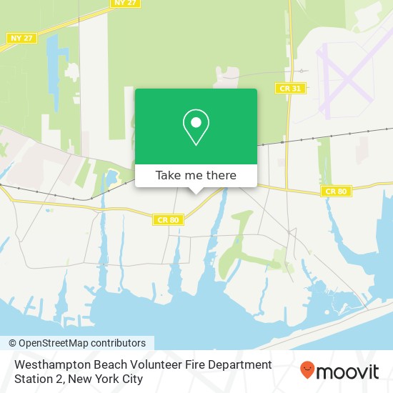 Mapa de Westhampton Beach Volunteer Fire Department Station 2