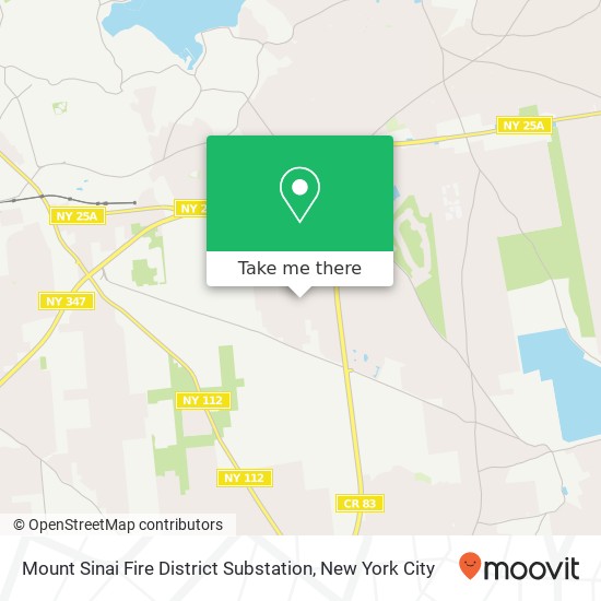 Mount Sinai Fire District Substation map