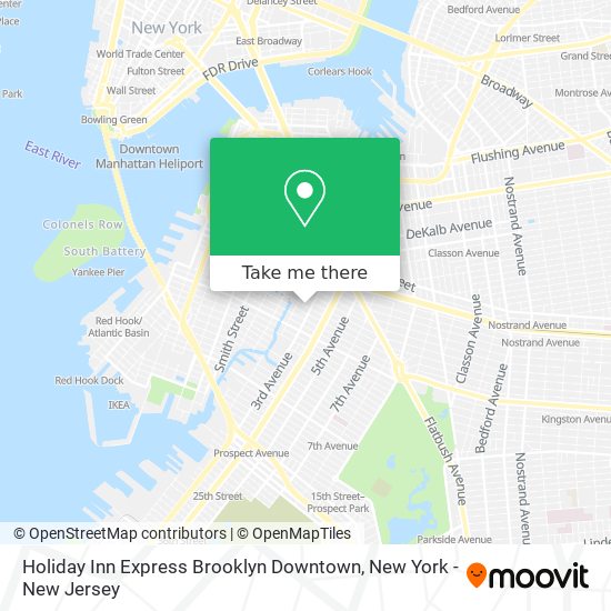 Holiday Inn Express Brooklyn Downtown map