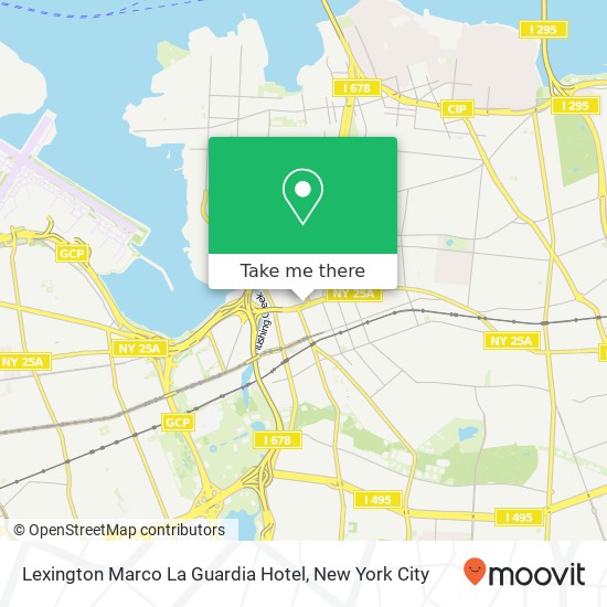 Mapa de Lexington Marco La Guardia Hotel
