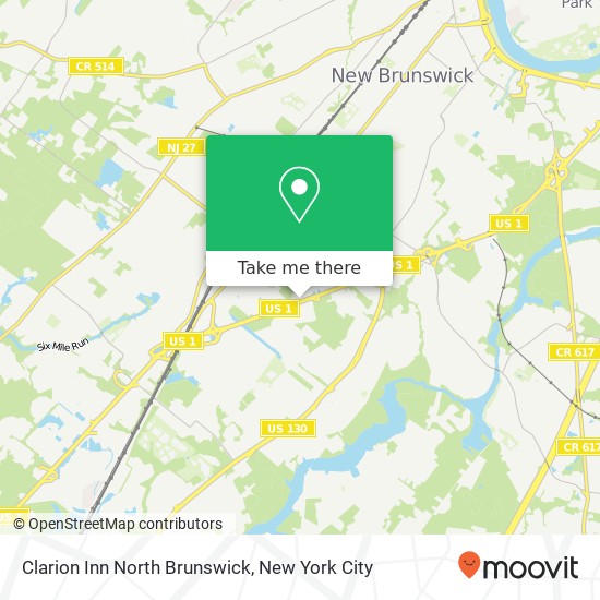 Mapa de Clarion Inn North Brunswick