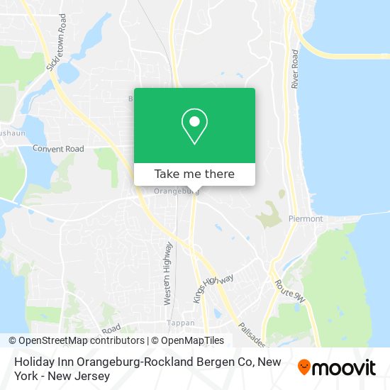 Holiday Inn Orangeburg-Rockland Bergen Co map