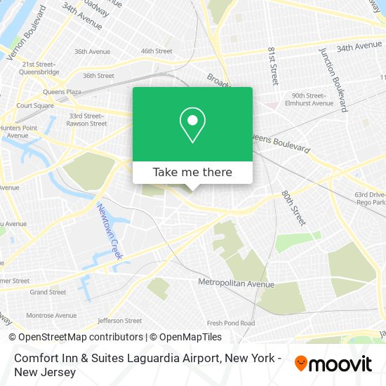 Mapa de Comfort Inn & Suites Laguardia Airport