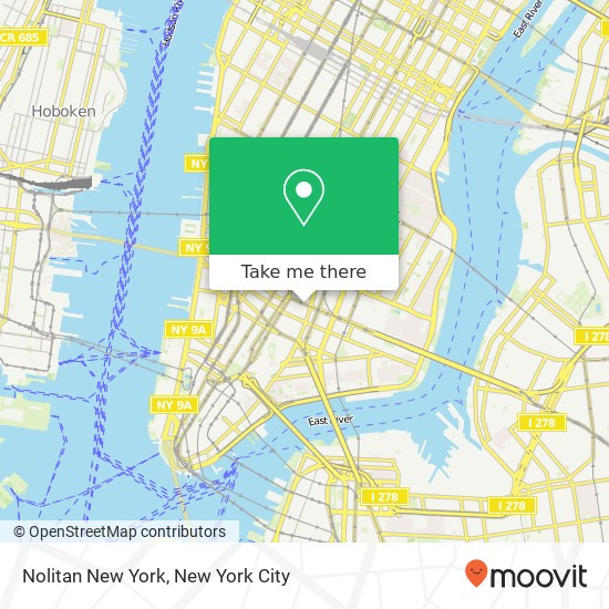 Mapa de Nolitan New York