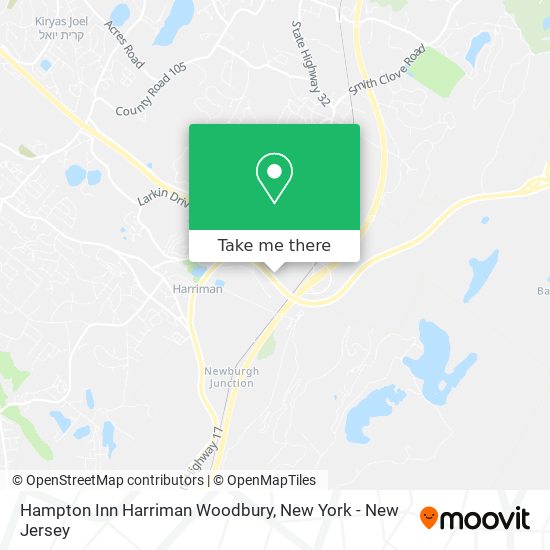 Hampton Inn Harriman Woodbury map