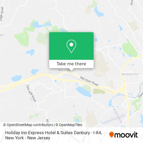 Holiday Inn Express Hotel & Suites Danbury - I-84 map