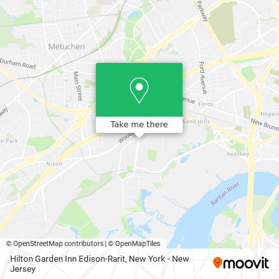 Hilton Garden Inn Edison-Rarit map