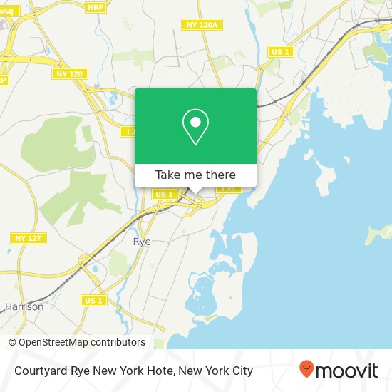 Courtyard Rye New York Hote map