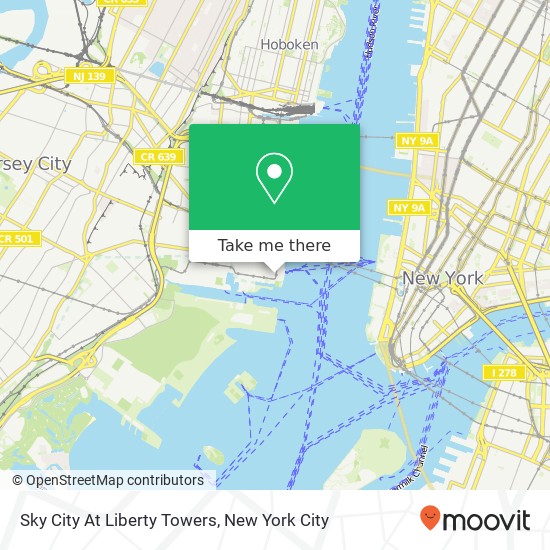 Mapa de Sky City At Liberty Towers