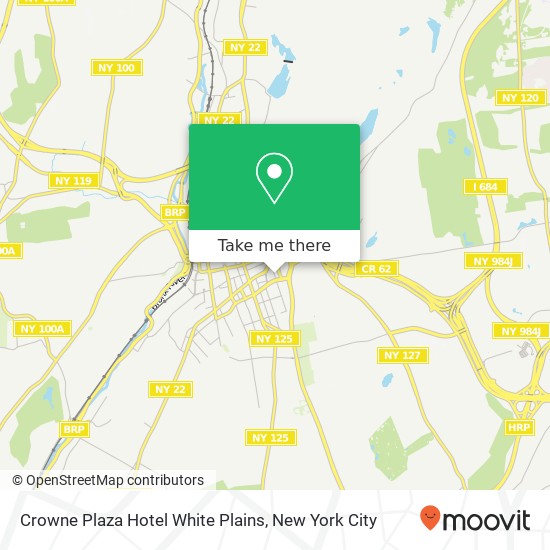 Mapa de Crowne Plaza Hotel White Plains