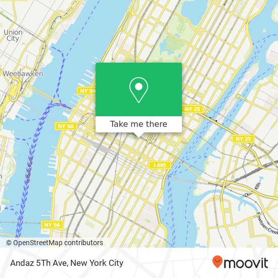 Andaz 5Th Ave map