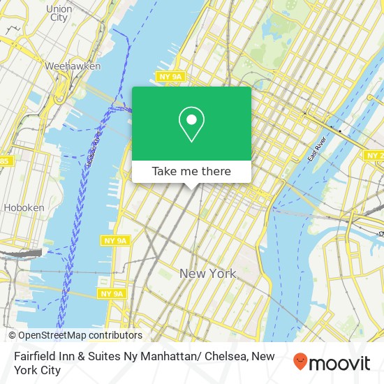 Mapa de Fairfield Inn & Suites Ny Manhattan/ Chelsea