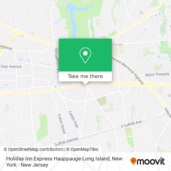 Mapa de Holiday Inn Express Hauppauge-Long Island