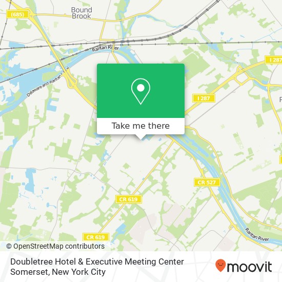 Mapa de Doubletree Hotel & Executive Meeting Center Somerset