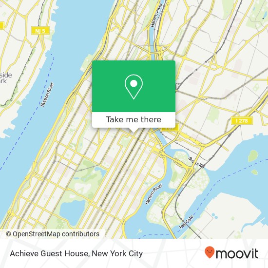 Achieve Guest House map