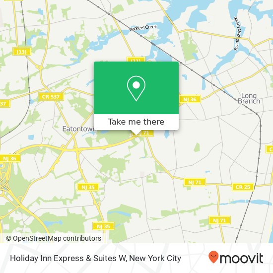 Mapa de Holiday Inn Express & Suites W