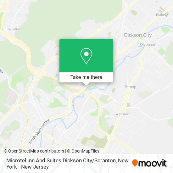 Mapa de Microtel Inn And Suites Dickson City / Scranton