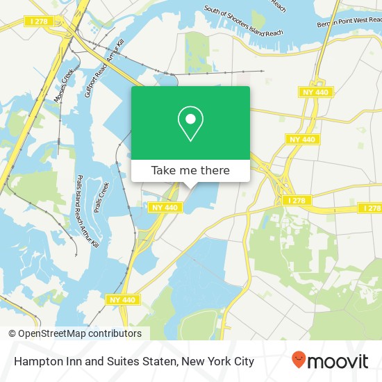 Mapa de Hampton Inn and Suites Staten