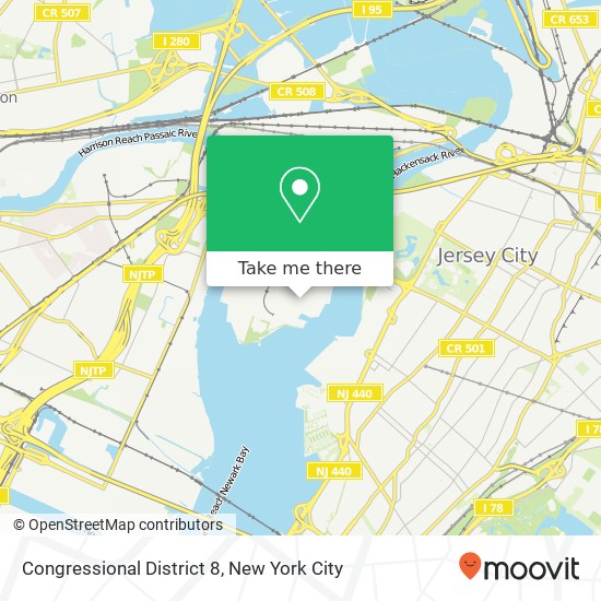 Mapa de Congressional District 8