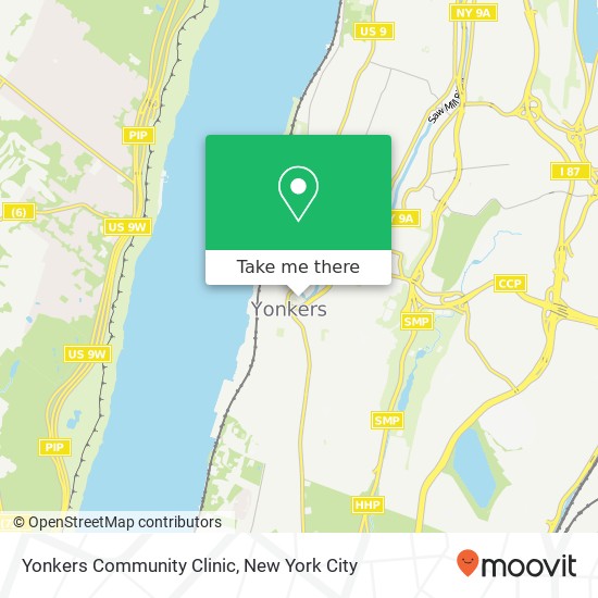 Yonkers Community Clinic map