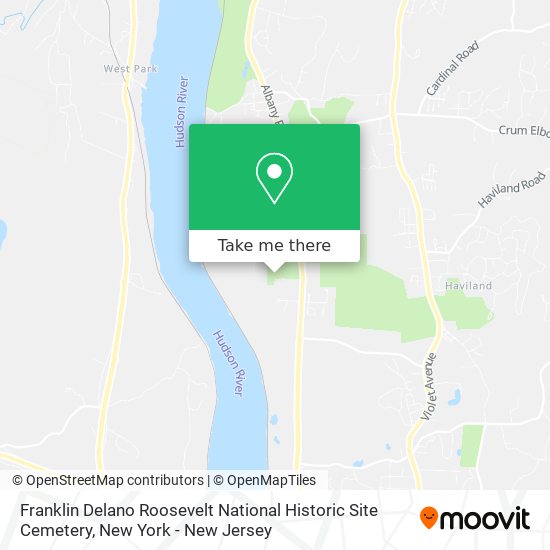 Franklin Delano Roosevelt National Historic Site Cemetery map