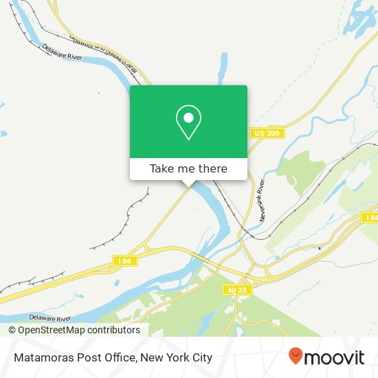 Mapa de Matamoras Post Office