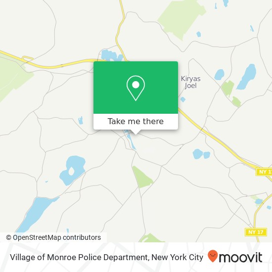 Village of Monroe Police Department map