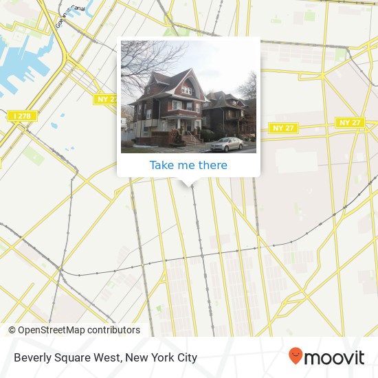 Mapa de Beverly Square West