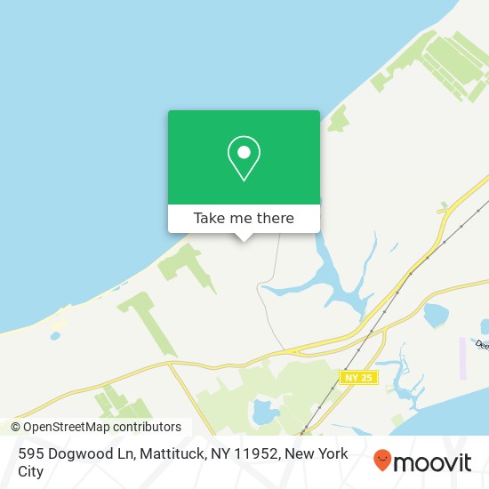 Mapa de 595 Dogwood Ln, Mattituck, NY 11952