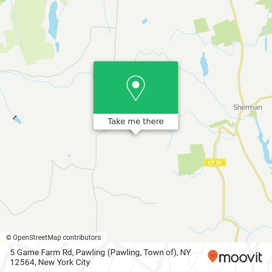 Mapa de 5 Game Farm Rd, Pawling (Pawling, Town of), NY 12564