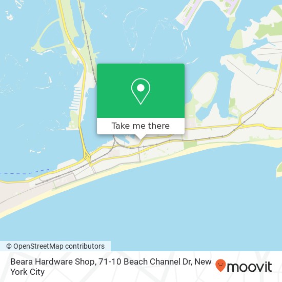 Mapa de Beara Hardware Shop, 71-10 Beach Channel Dr